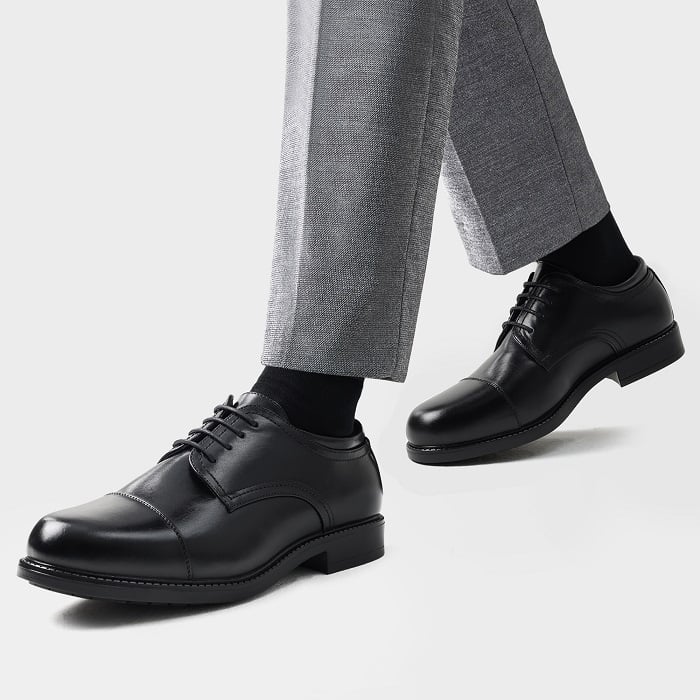Downing 01 mens cap toe oxfords with pants 013