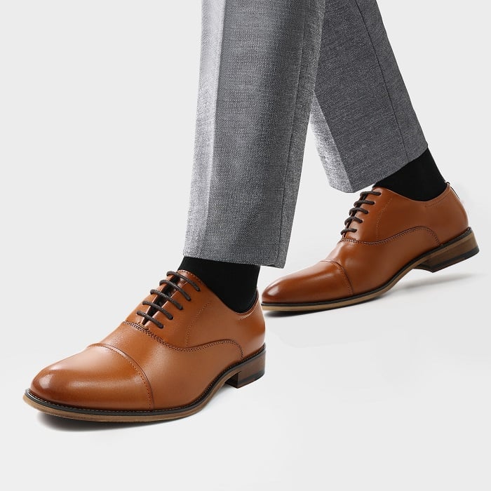 How To Pair Brown Shoes With Grey Pants To Look Amazing-Bruno Marc