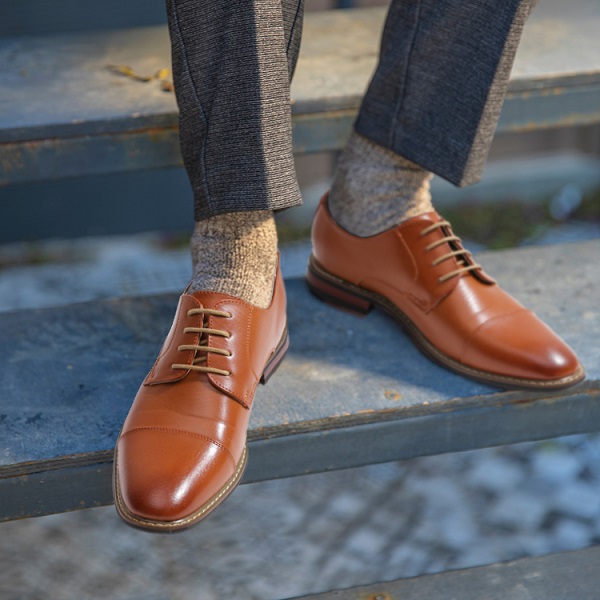 Boys Black Dress Shoes Bruno Marc Little Kid Prince_K_1 Brown Boy's Classic... Ten Little Shoes