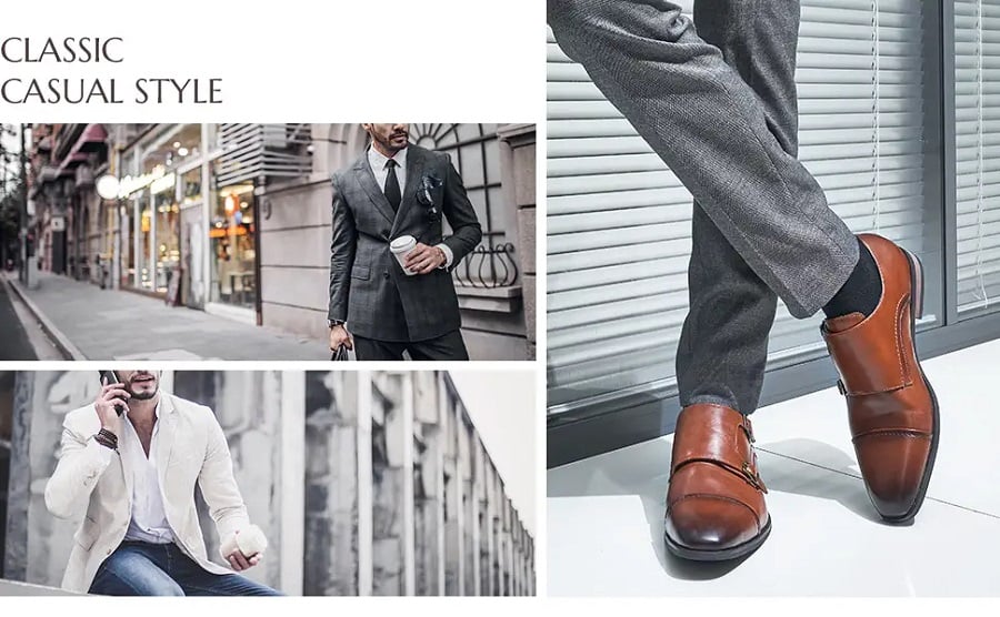 How To Pair Brown Shoes With Grey Pants To Look Amazing-Bruno Marc