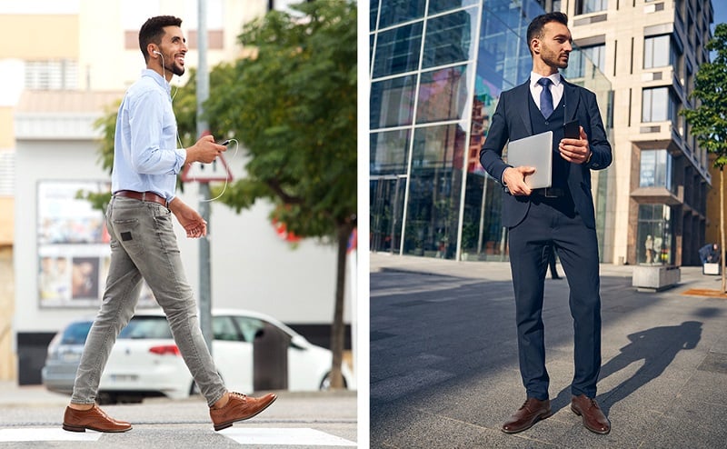 6 Best Ideas on pairing brown shoes with jeans for men-Bruno Marc