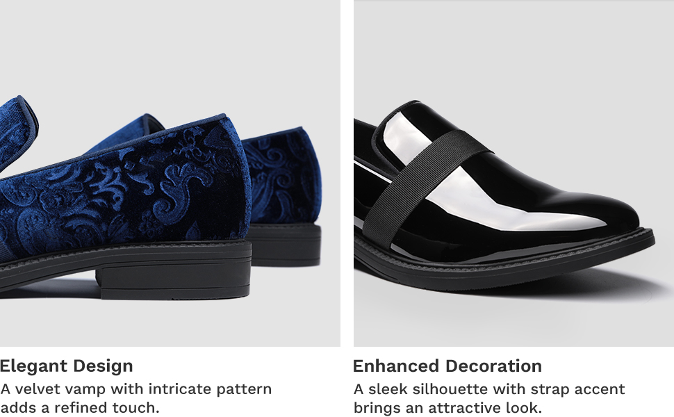 Velvet discount tuxedo shoes