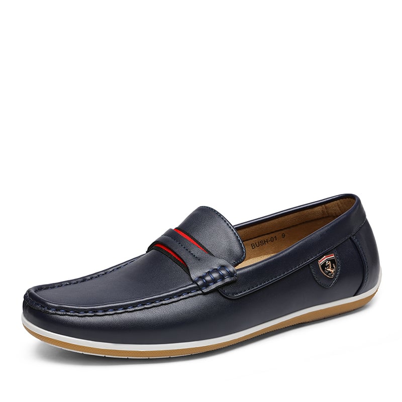 Men's Leather Moccasins Driving Loafers-Bruno Marc