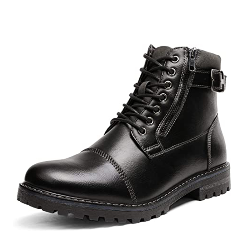 Men's Oxford Combat Boots-brunomarcshoes