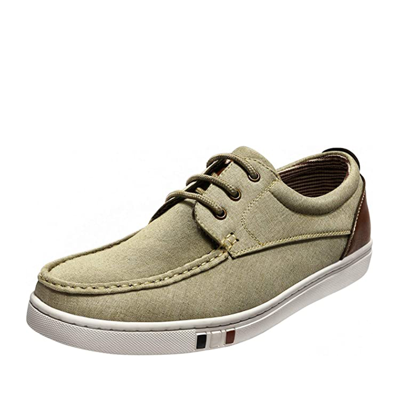 Men's Boat Loafers with Lace up Closure 