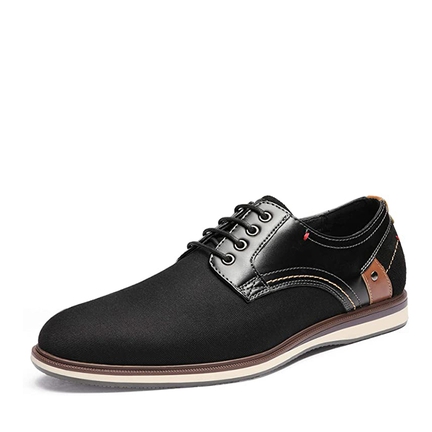 Men s Black And White Dress Shoes Bruno Marc