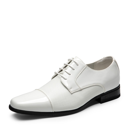Men s White Dress Shoes Bruno Marc