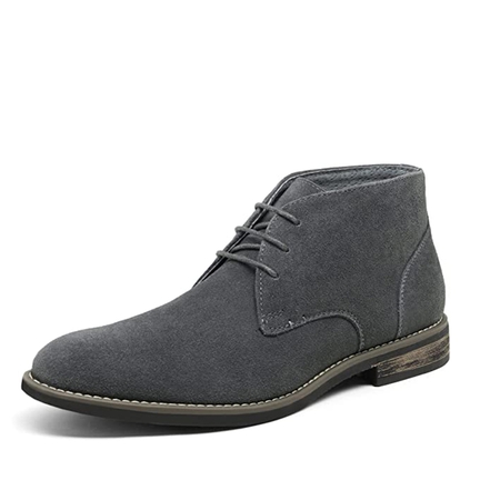 Men s Grey Chukka Boots Bruno Marc