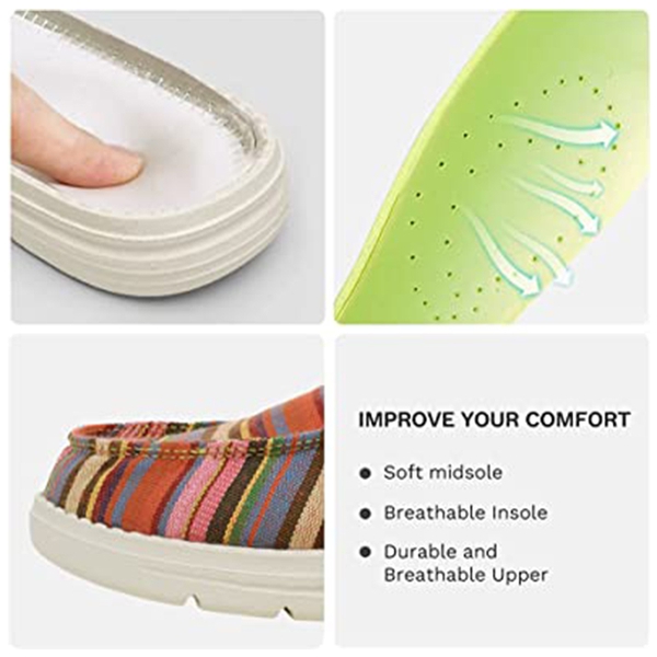 Women’s Canvas Loafers Casual LoafersBruno Marc