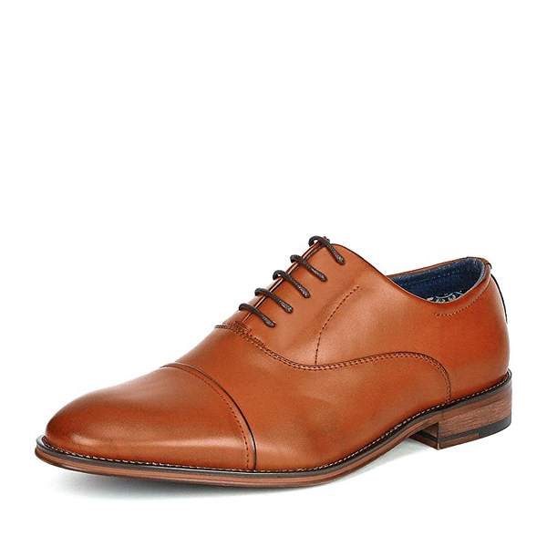 Men's Cap Toe Oxfords Formal Dress ShoesBruno Marc