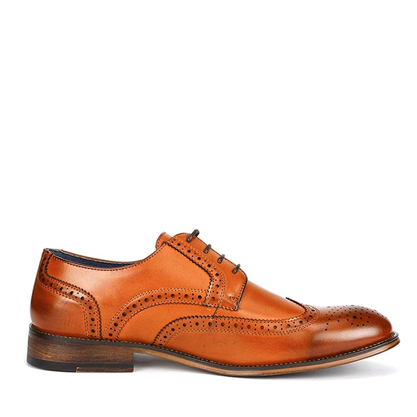 Men's Wingtip Dress Shoes | Leather Oxfords-Bruno Marc