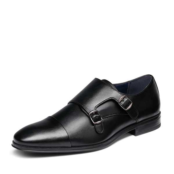 Men's Monk Strap Loafers Leather LoafersBruno Marc