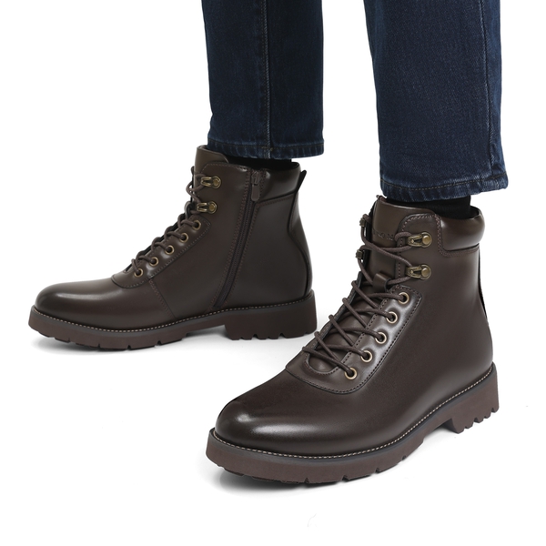 Men's LaceUp Motorcycle BootsBruno Marc