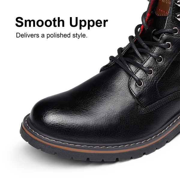 Motorcycle Combat Boots Stylish Laced BootsBruno Marc